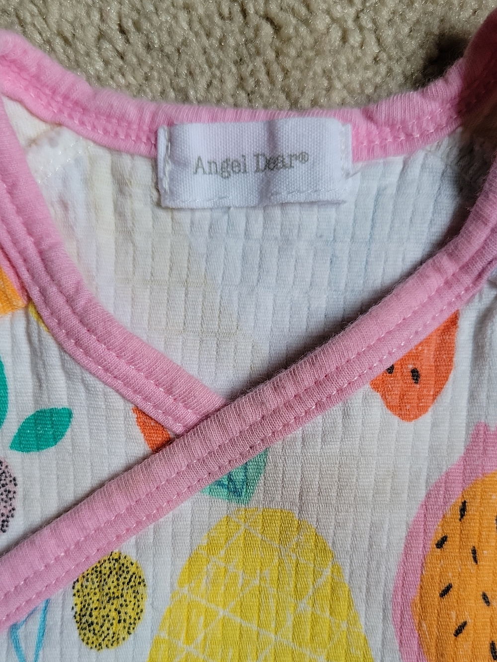 Angel Dear Fruit-Print Kimono One-Piece - Picture 3 of 4